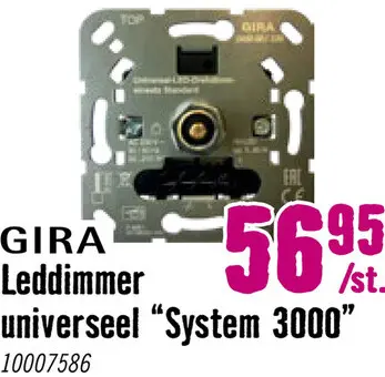Aanbieding: System 3000 Universele LED draaidimmer Standard 3-60 W (R,L,C) 245000
