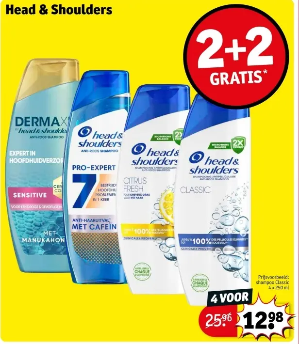 Aanbieding: Head & Shoulders shampoo