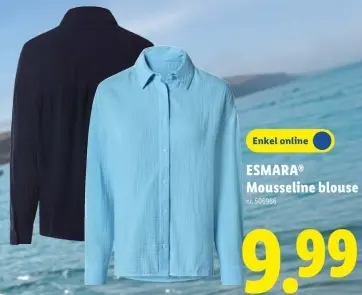 Promotie: Mousseline blouse