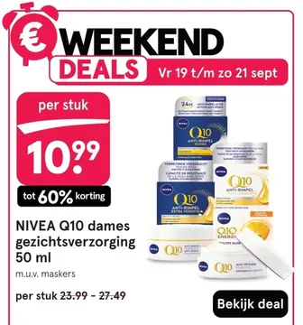 Aanbieding: Q10 dames gezichtsverzorging
