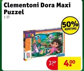 Aanbieding: Clementoni Dora Maxi Puzzel