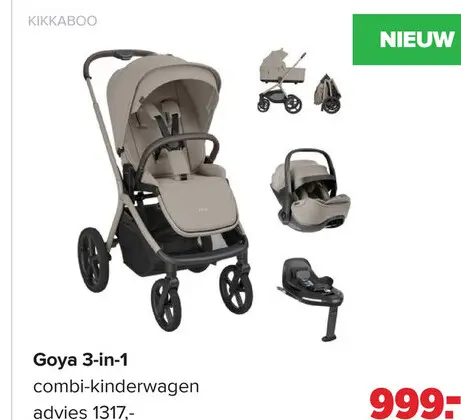 Promotie: Goya 3-in-1 combi-kinderwagen