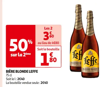 Offre: BIÈRE BLONDE LEFFE