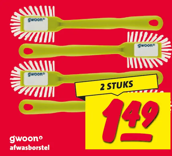 Aanbieding: afwasborstel