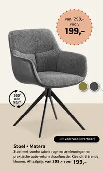 Promotie: Stoel Matera