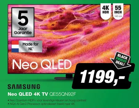 Aanbieding: Samsung Neo QLED 4K QE55QN92F TV (2025)