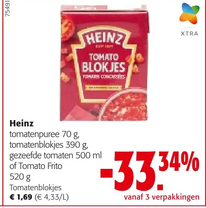 Aanbieding: Tomatenblokjes