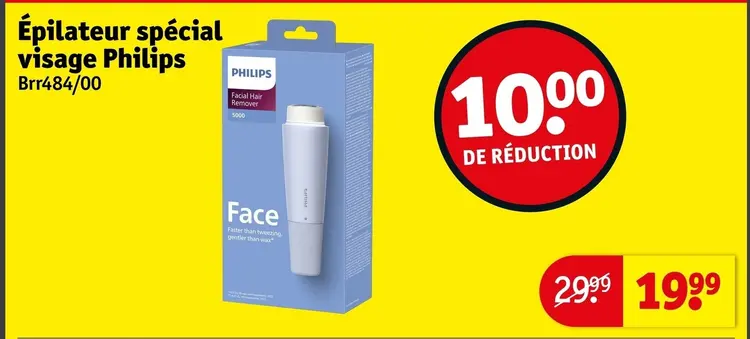 Offre: Épilateur spécial visage Philips Brr484/00