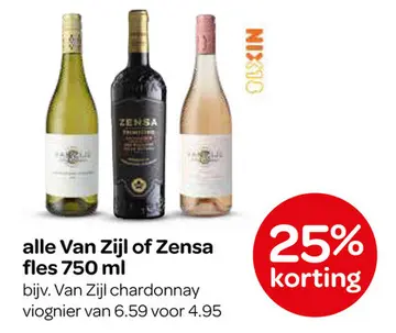 Aanbieding: alle Van Zijl of Zensa fles