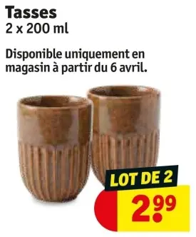 Offre: Tasses
