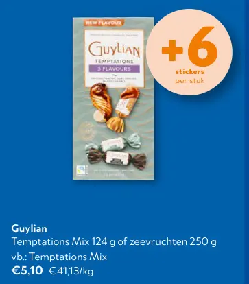 Promotie: Temptations Mix of zeevruchten