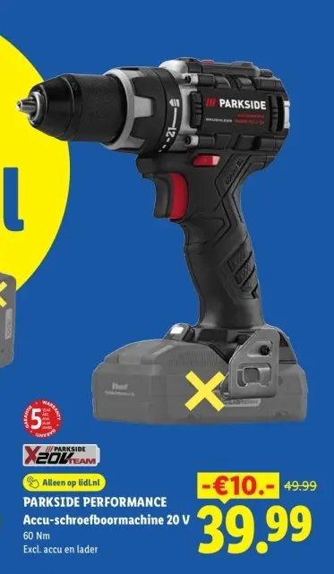Aanbieding: Accu-schroefboormachine 20 V