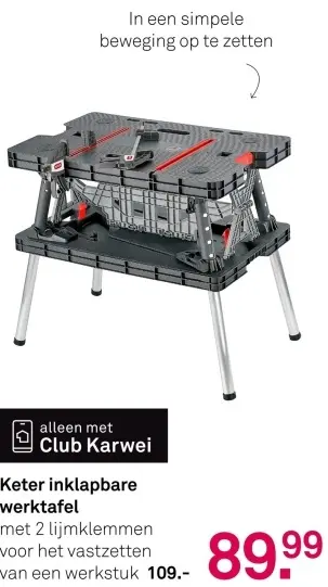 Aanbieding: Keter inklapbare werktafel
