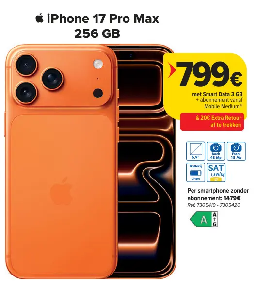 Promotie: iPhone 17 Pro Max 256 GB