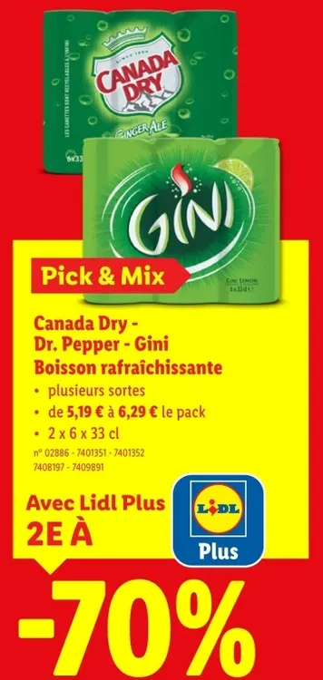 Offre: Boisson rafraîchissante