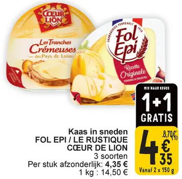 Aanbieding: Kaas in sneden