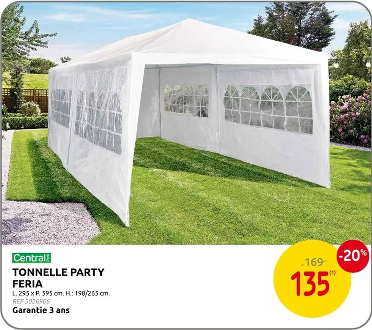 Offre: Tonnelle party feria