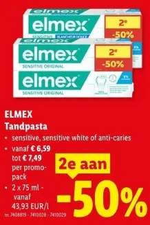 Promotie: Tandpasta