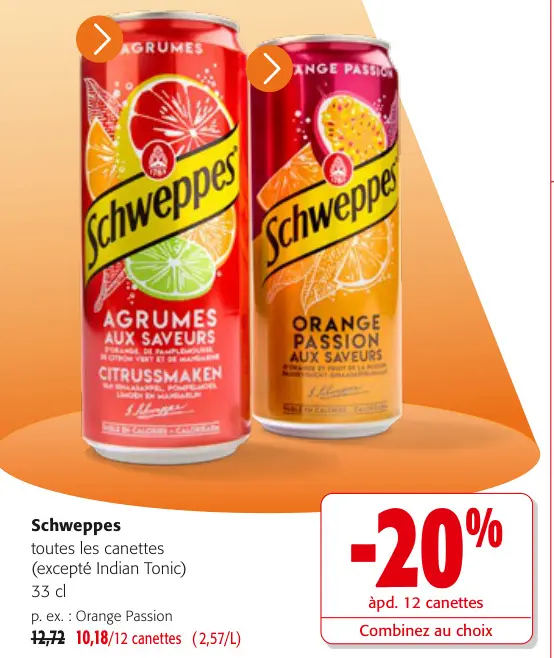 Offre: Schweppes