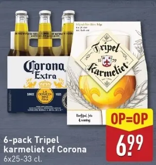 Aanbieding: 6-pack Tripel karmeliet of Corona