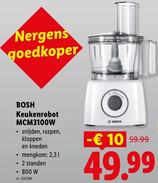 Promotie: Keukenrobot MCM3100W