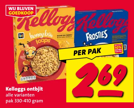 Aanbieding: Kelloggs ontbijt