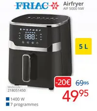 Offre: Airfryer AIF 5000 NW