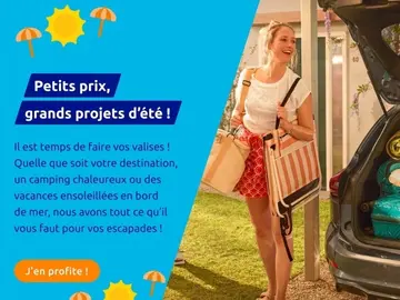 Offre: Petits prix, grands projets d'été