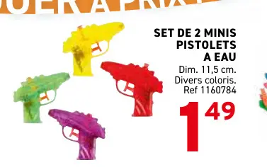 Offre: Minis pistolets a eau