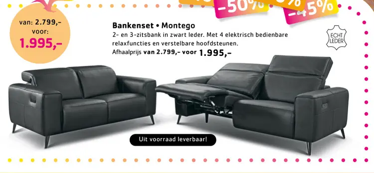 Promotie: Bankenset Montego