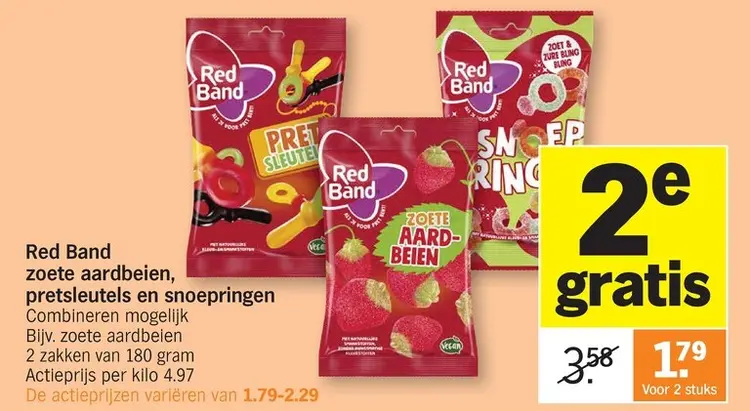 Promotie: Zoete aardbeien, pretsleutels en snoepringen