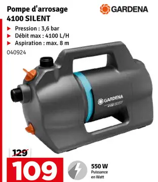 Offre: Pompe d'arrosage 4100 SILENT