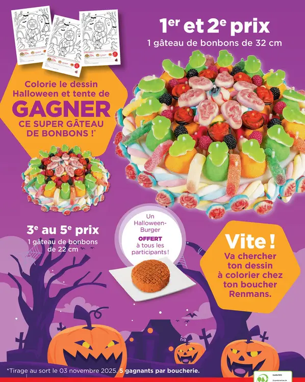 Offre: Concours de coloriage Halloween