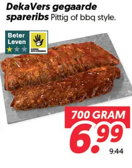 DekaVers gegaarde spareribs