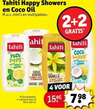 Aanbieding: Tahiti Happy Showers en Coco Oil