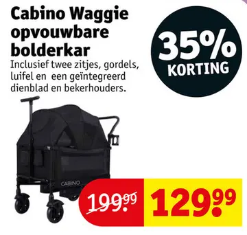 Aanbieding: Cabino Waggie opvouwbare bolderkar