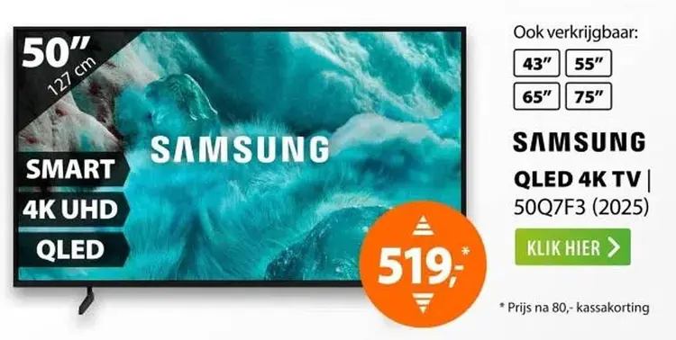 Aanbieding: Qled 4k tv