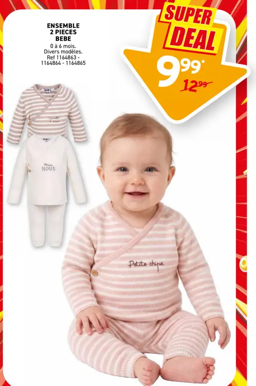 Offre: Ensemble 2 pieces bebe