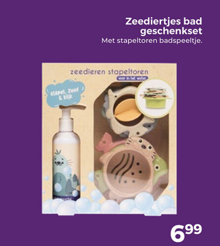 Aanbieding: Zeediertjes bad geschenkset