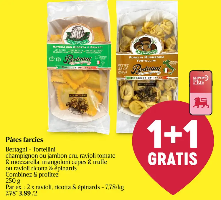 Offre: Pâtes farcies