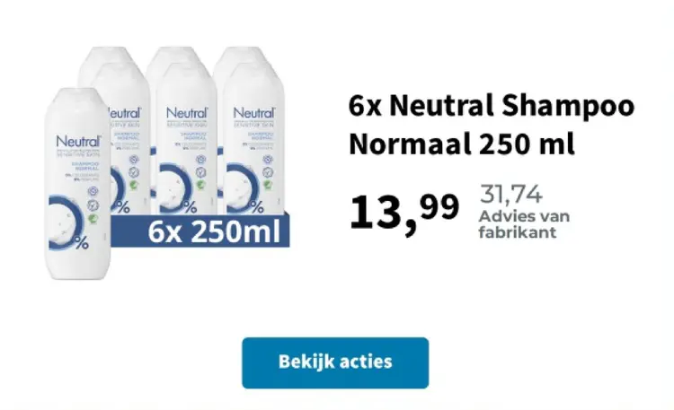 Promotie: Neutral Shampoo Normaal