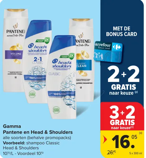 Aanbieding: Pantene en Head & Shoulders