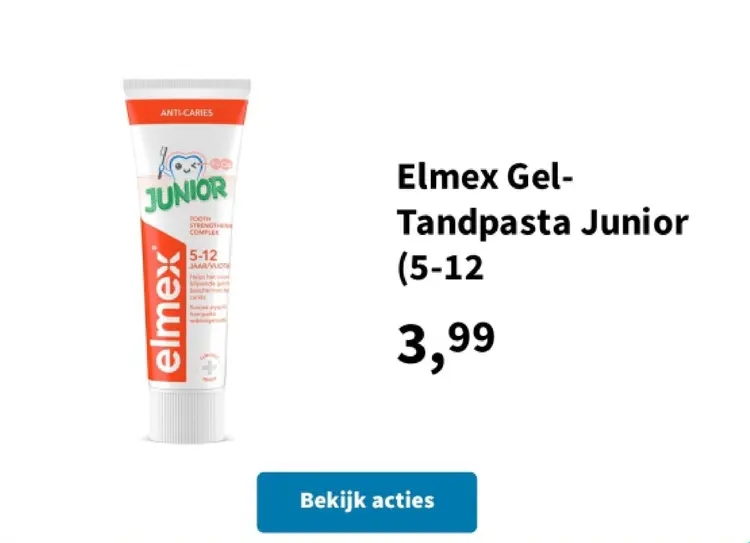Aanbieding: Elmex Gel-Tandpasta Junior