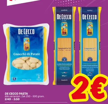 Aanbieding: De cecco pasta
