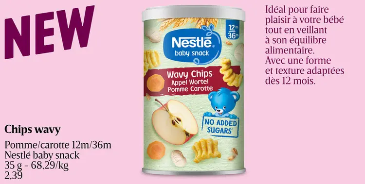 Offre: Chips wavy Pomme/carotte