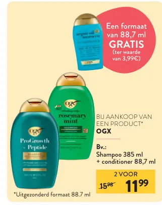 Promotie: Shampoo + conditioner