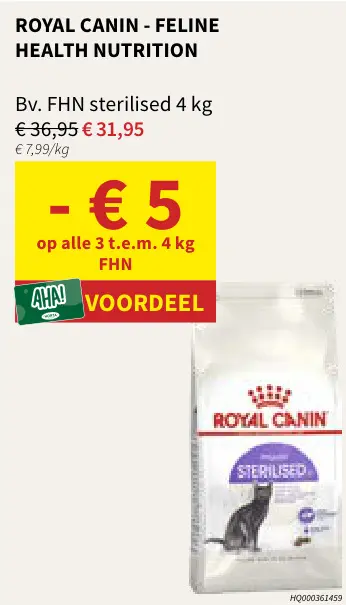Promotie: Feline health nutrition