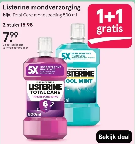 Aanbieding: Listerine mondverzorging