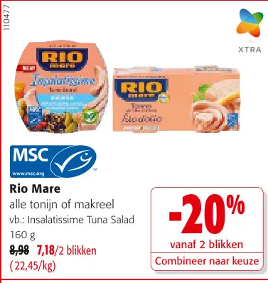 Promotie: Rio Mare alle tonijn of makreel