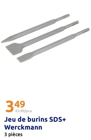 Offre: Jeu de burins SDS+